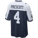 Men's Dallas Cowboys Dak Prescott Navy Alternate Game Team Jersey