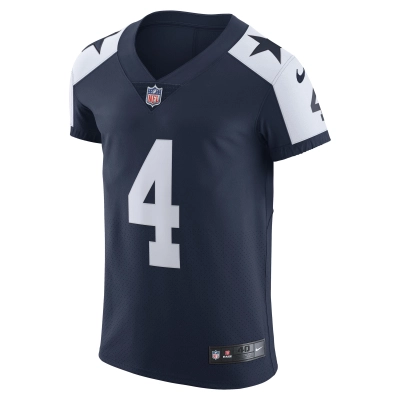 Men's Dallas Cowboys Dak Prescott Navy Alternate Vapor Elite Player Jersey 02