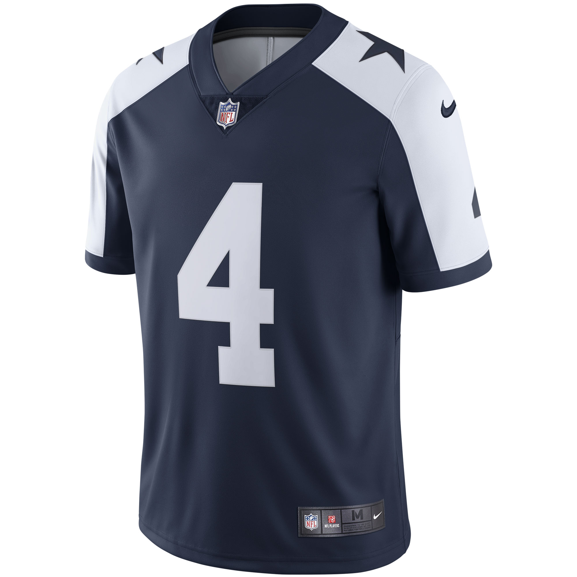Men's Dallas Cowboys Dak Prescott Navy Alternate Vapor Limited Jersey