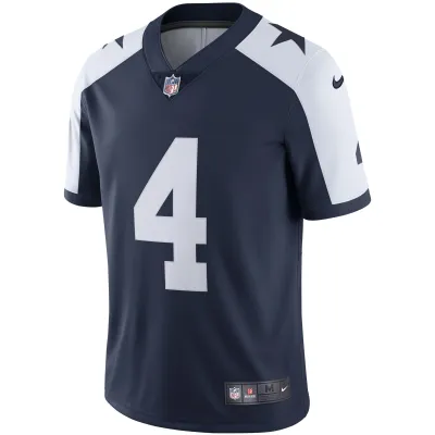 Men's Dallas Cowboys Dak Prescott Navy Alternate Vapor Limited Jersey 02