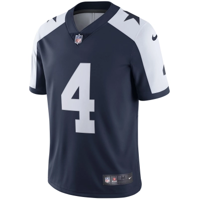 Men's Dallas Cowboys Dak Prescott Navy Alternate Vapor Limited Jersey 02