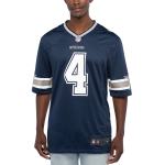 Men's Dallas Cowboys Dak Prescott Navy Game Team Jersey