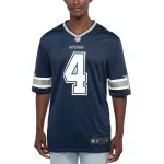 Men's Dallas Cowboys Dak Prescott Navy Game Team Jersey