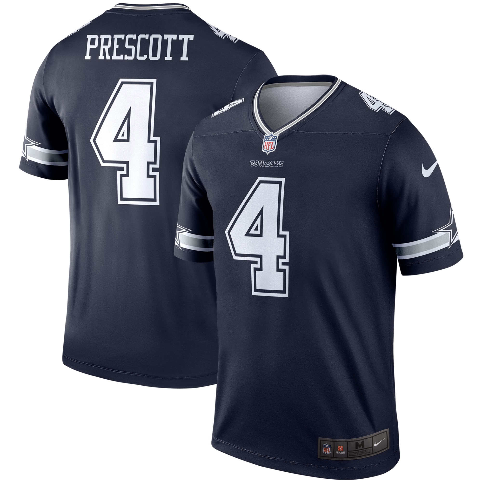 Men's Dallas Cowboys Dak Prescott Navy Legend Player Jersey