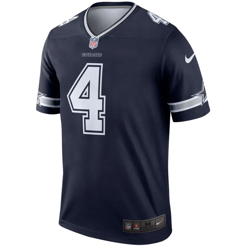 Men's Dallas Cowboys Dak Prescott Navy Legend Player Jersey