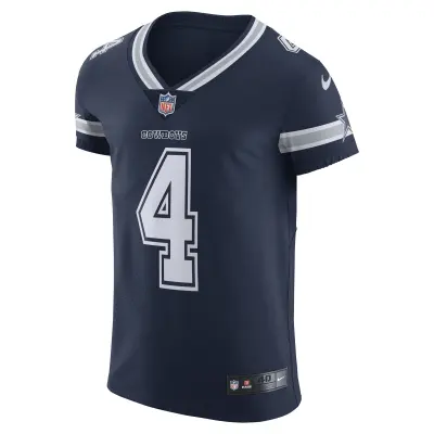 Men's Dallas Cowboys Dak Prescott Navy Vapor Elite Player Team Jersey 02