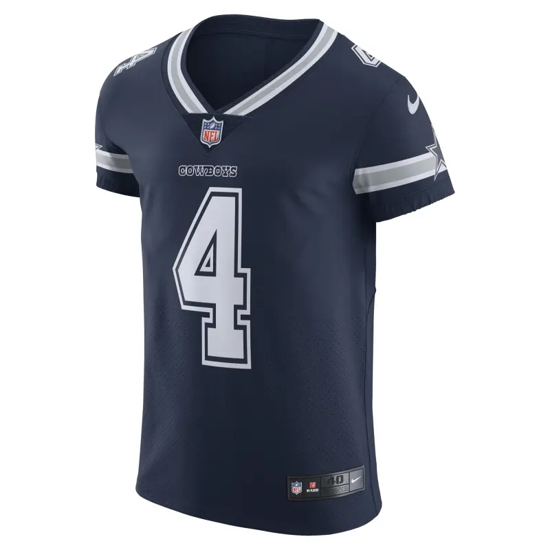Men's Dallas Cowboys Dak Prescott Navy Vapor Elite Player Team Jersey