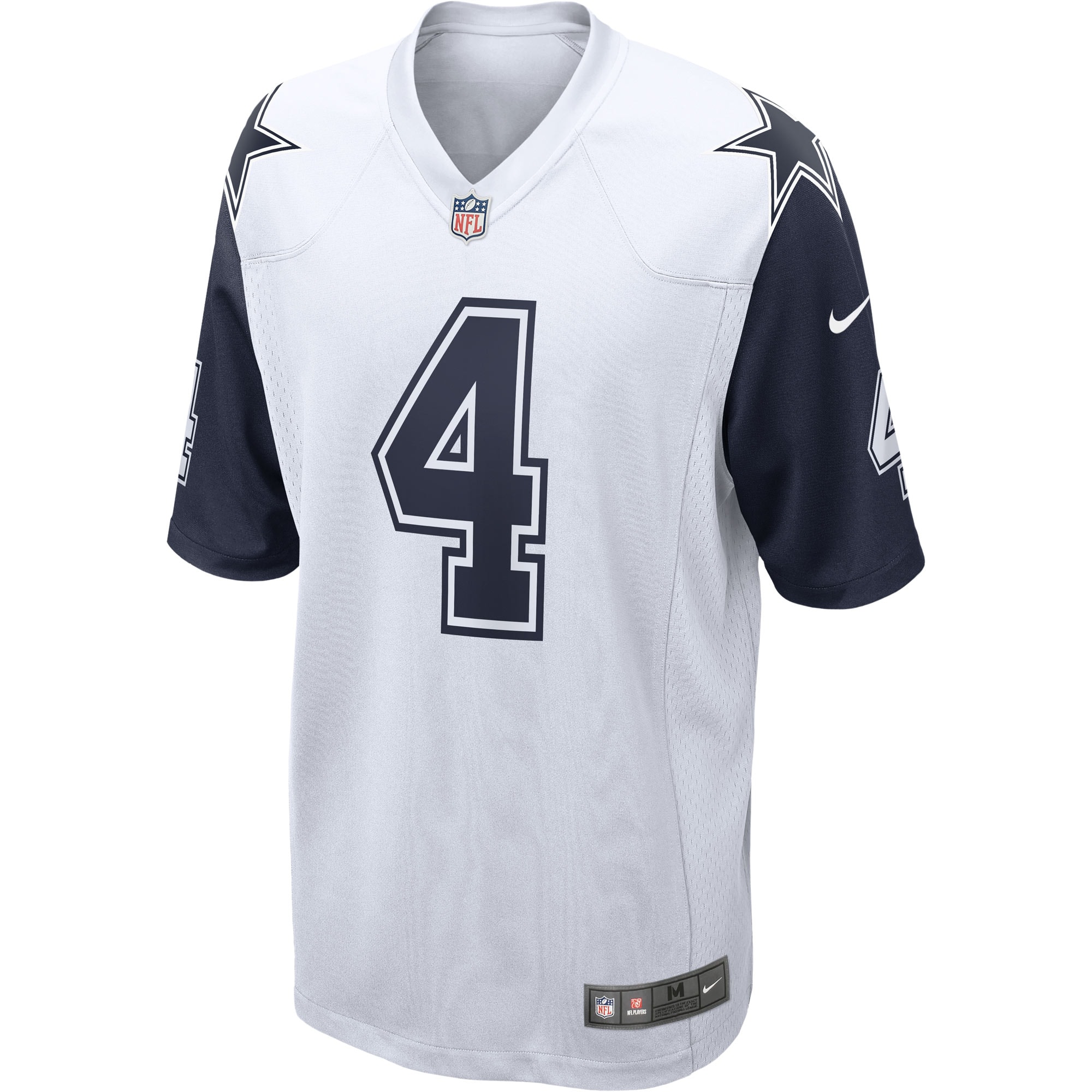 Men's Dallas Cowboys Dak Prescott White Alternate Game Jersey