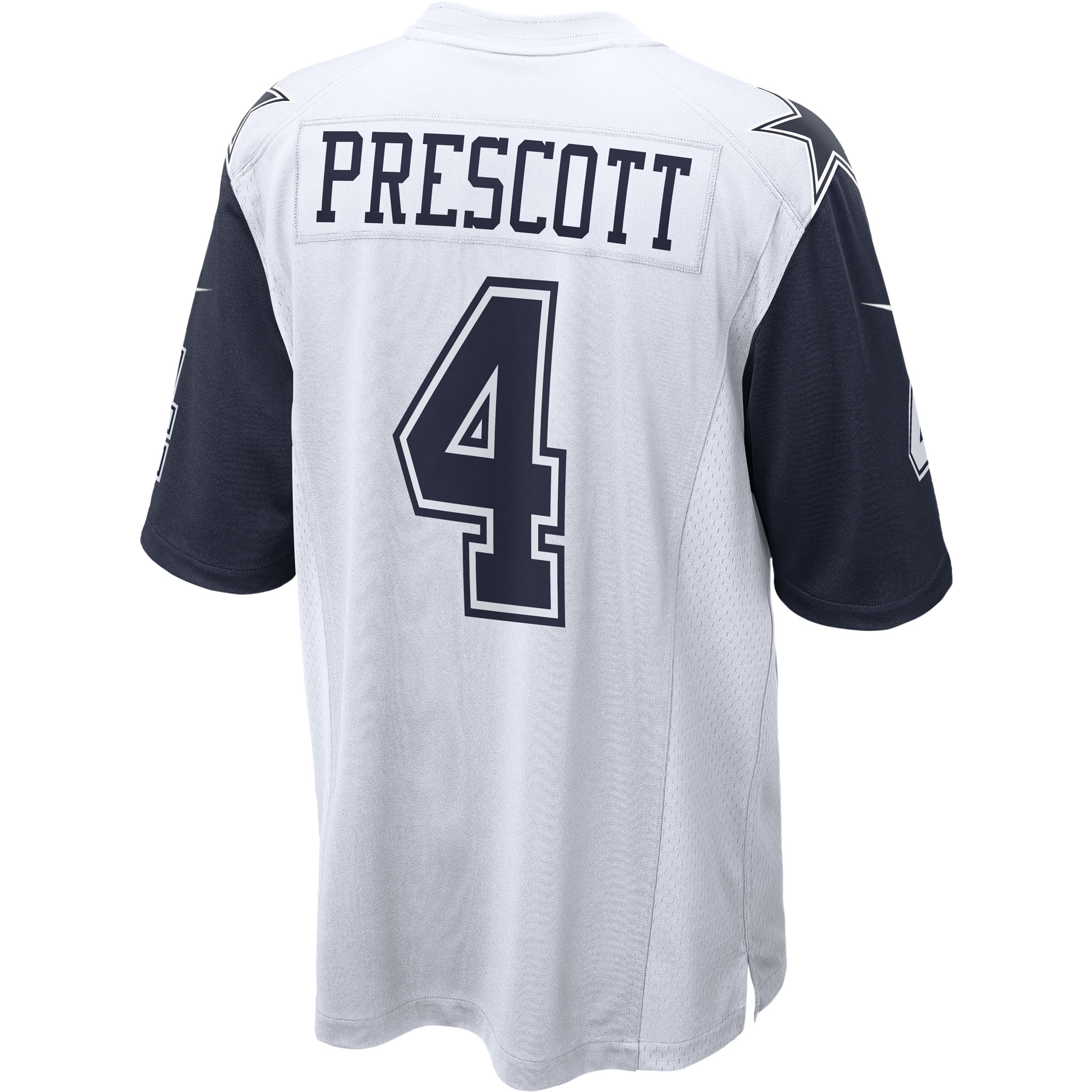 Men's Dallas Cowboys Dak Prescott White Alternate Game Jersey