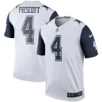 Men's Dallas Cowboys Dak Prescott White Color Rush Legend Player Jersey