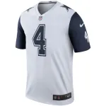 Men's Dallas Cowboys Dak Prescott White Color Rush Legend Player Jersey