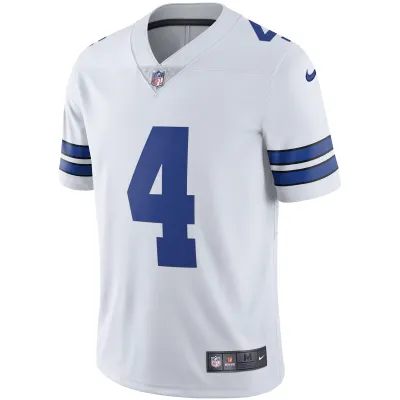 Men's Dallas Cowboys Dak Prescott White Vapor Limited Player Jersey 02