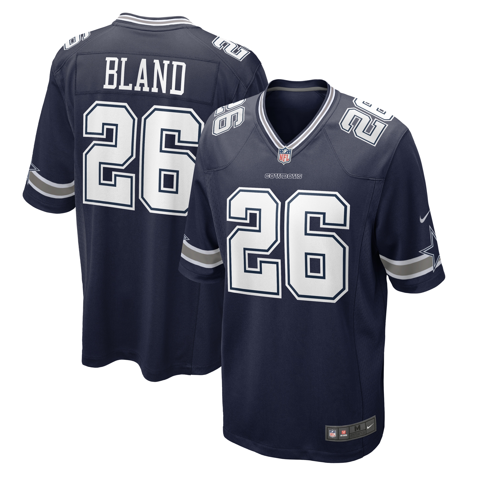 Men's Dallas Cowboys DaRon Bland Navy Player Game Jersey