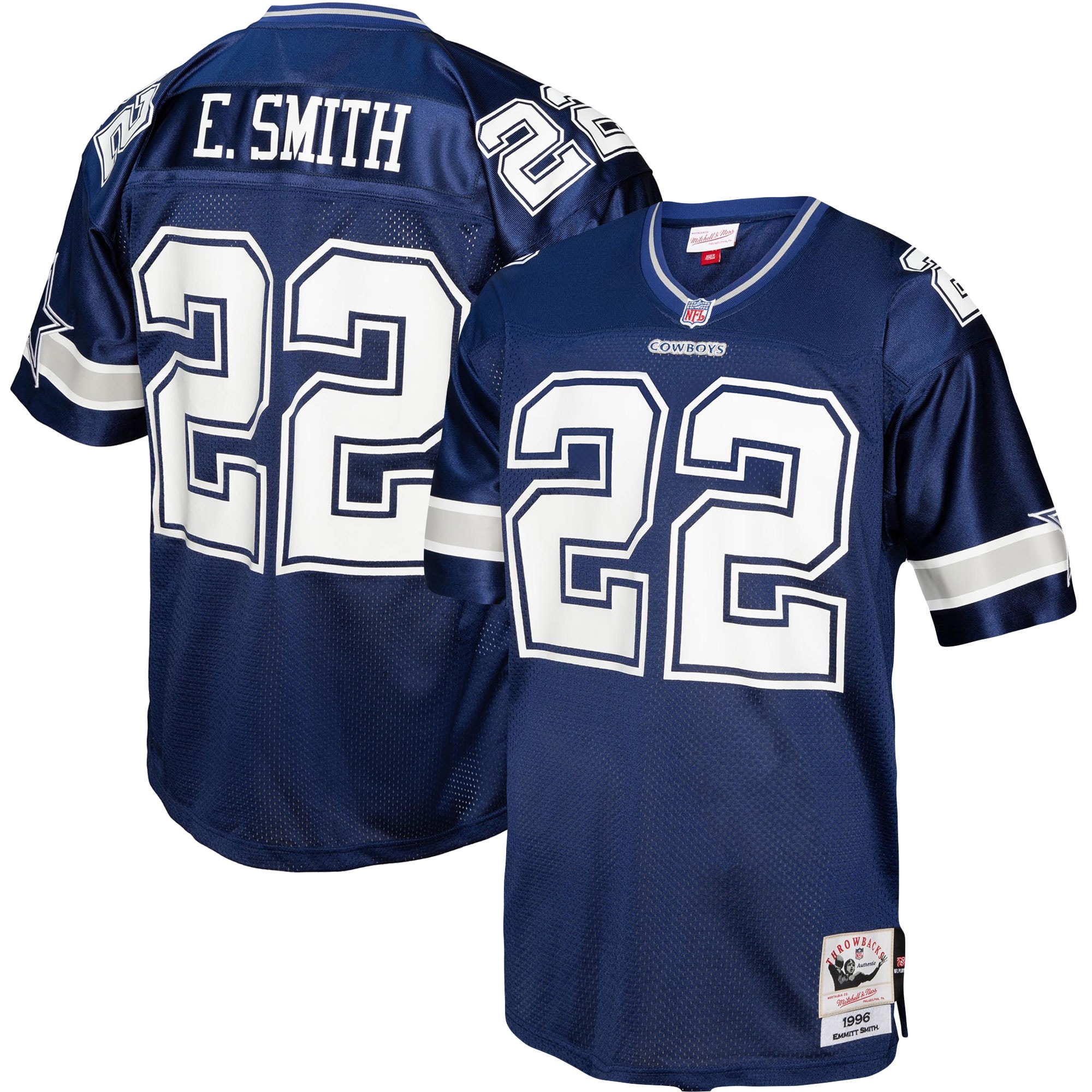 Men's Dallas Cowboys Emmitt Smith Navy Legacy Replica Jersey