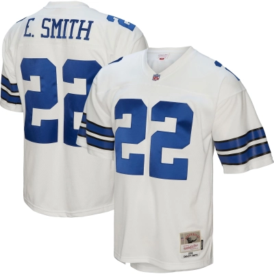 Men's Dallas Cowboys Emmitt Smith White Legacy Replica Jersey 01