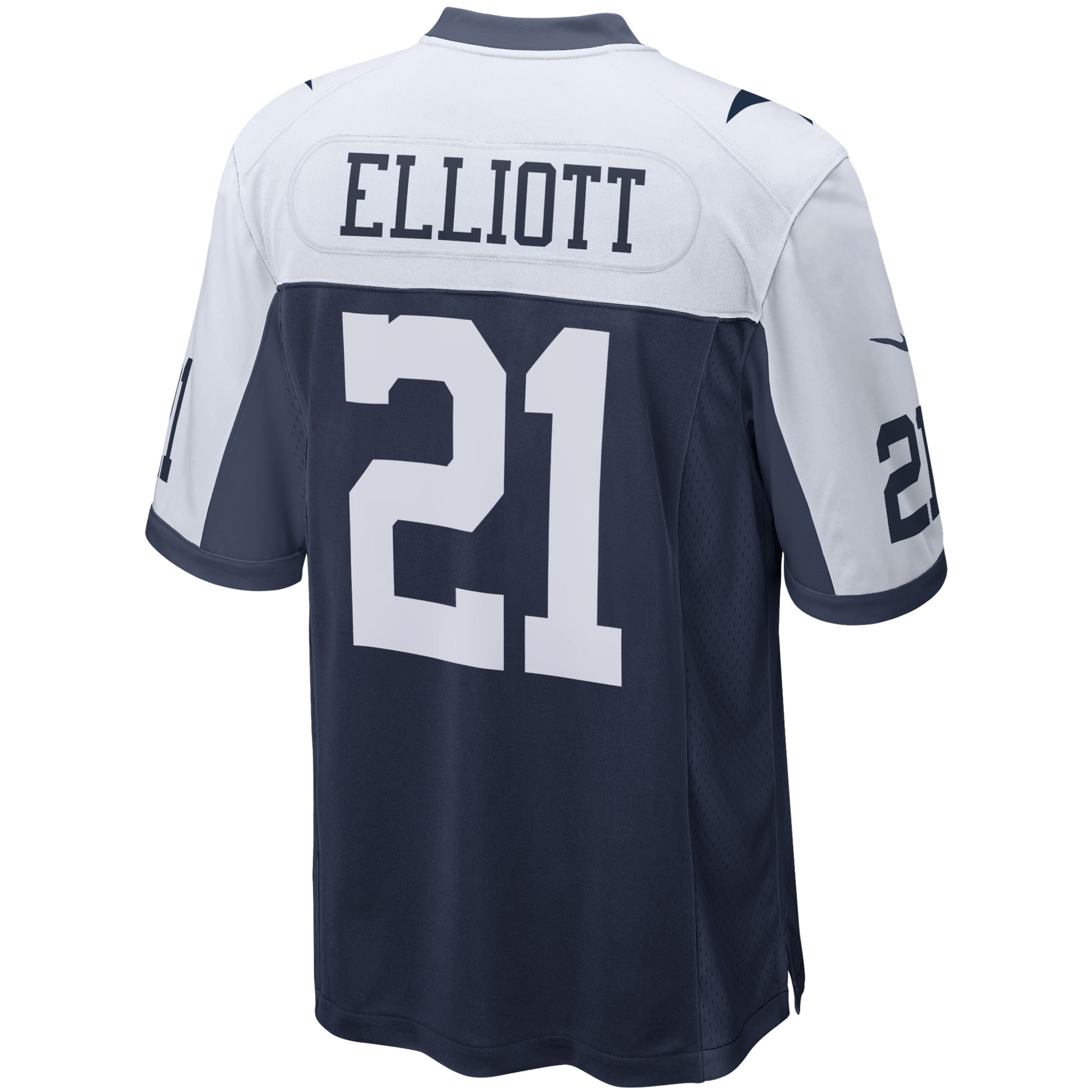 Men's Dallas Cowboys Ezekiel Elliott Navy Alternate Game Team Jersey