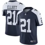 Men's Dallas Cowboys Ezekiel Elliott Navy Alternate Vapor Limited Jersey