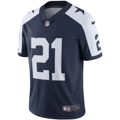 Men's Dallas Cowboys Ezekiel Elliott Navy Alternate Vapor Limited Jersey 02