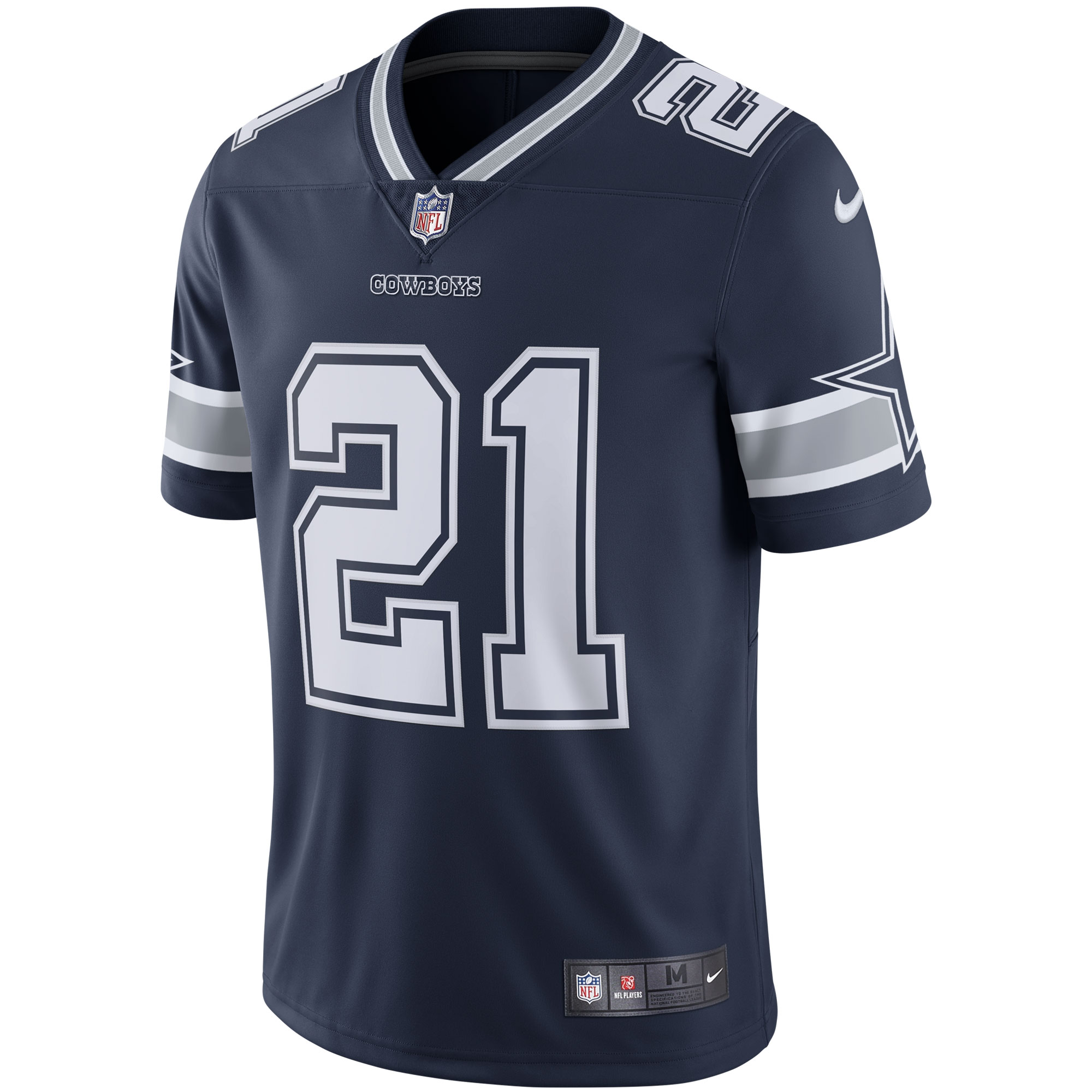 Men's Dallas Cowboys Ezekiel Elliott Navy Vapor Limited Jersey