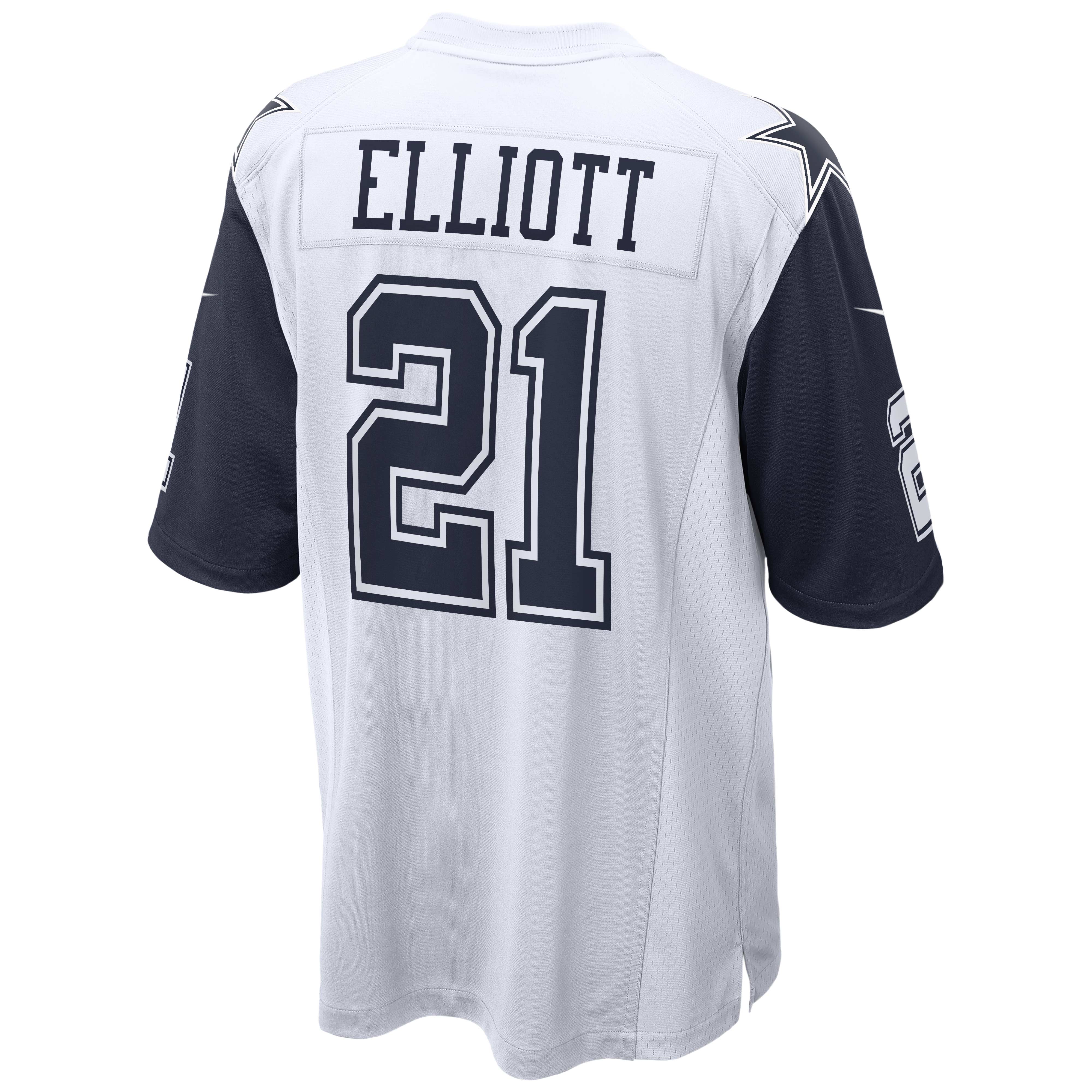 Men's Dallas Cowboys Ezekiel Elliott White Alternate Game Jersey