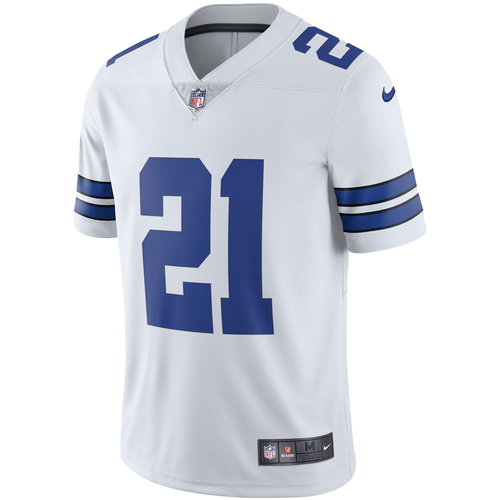 Men's Dallas Cowboys Ezekiel Elliott White Vapor Limited Player Jersey