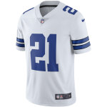 Men's Dallas Cowboys Ezekiel Elliott White Vapor Limited Player Jersey