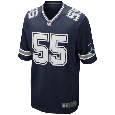 Men's Dallas Cowboys Leighton Vander Esch Navy Team Game Jersey 02