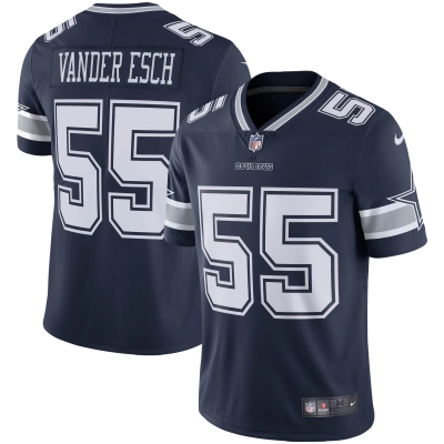 Men's Dallas Cowboys Leighton Vander Esch Navy Vapor Limited Jersey 01