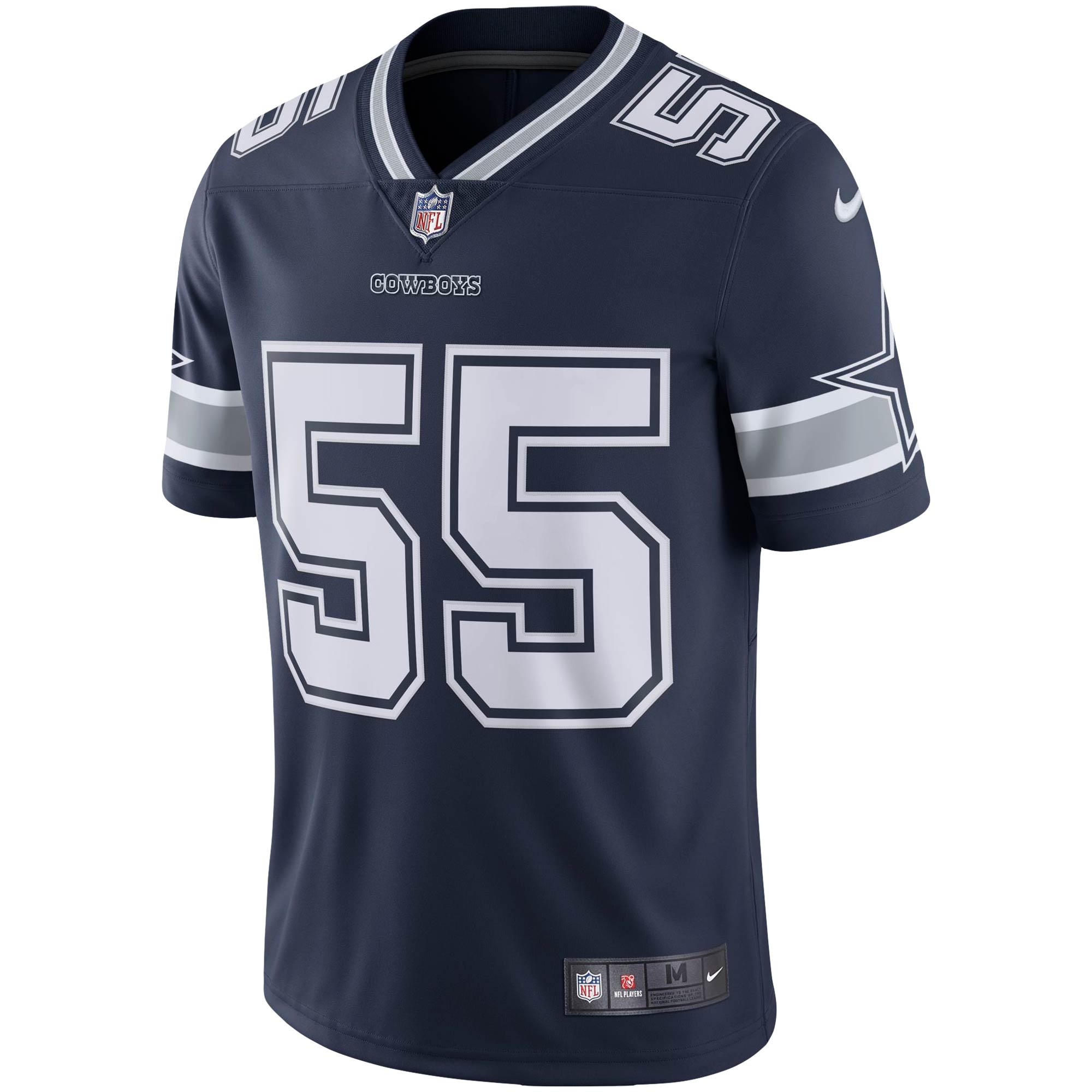 Men's Dallas Cowboys Leighton Vander Esch Navy Vapor Limited Jersey