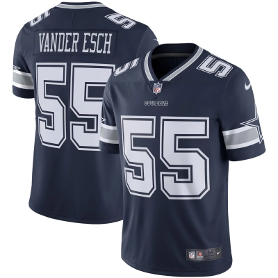 Men's Dallas Cowboys Leighton Vander Esch Navy Vapor Limited Player Jersey 01