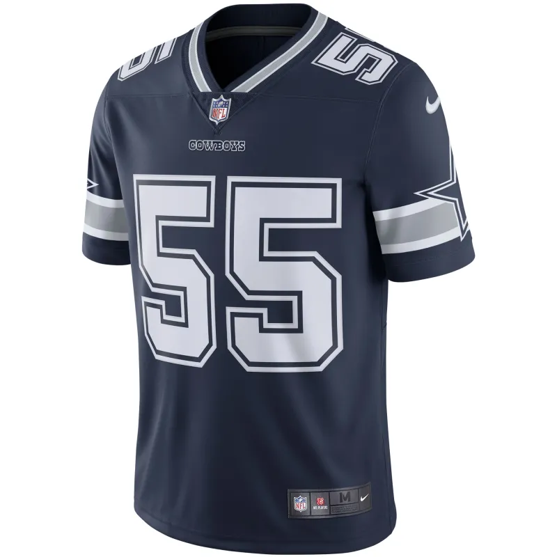 Men's Dallas Cowboys Leighton Vander Esch Navy Vapor Limited Player Jersey