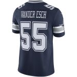 Men's Dallas Cowboys Leighton Vander Esch Navy Vapor Limited Player Jersey