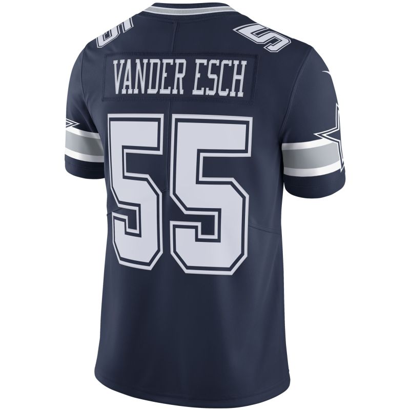Men's Dallas Cowboys Leighton Vander Esch Navy Vapor Limited Player Jersey