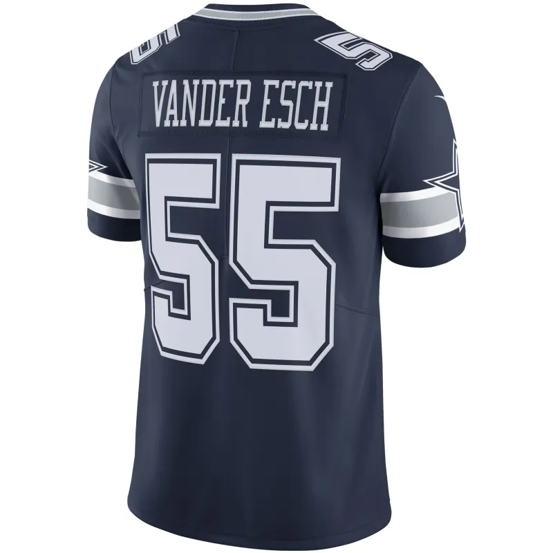 Men's Dallas Cowboys Leighton Vander Esch Navy Vapor Limited Player Jersey