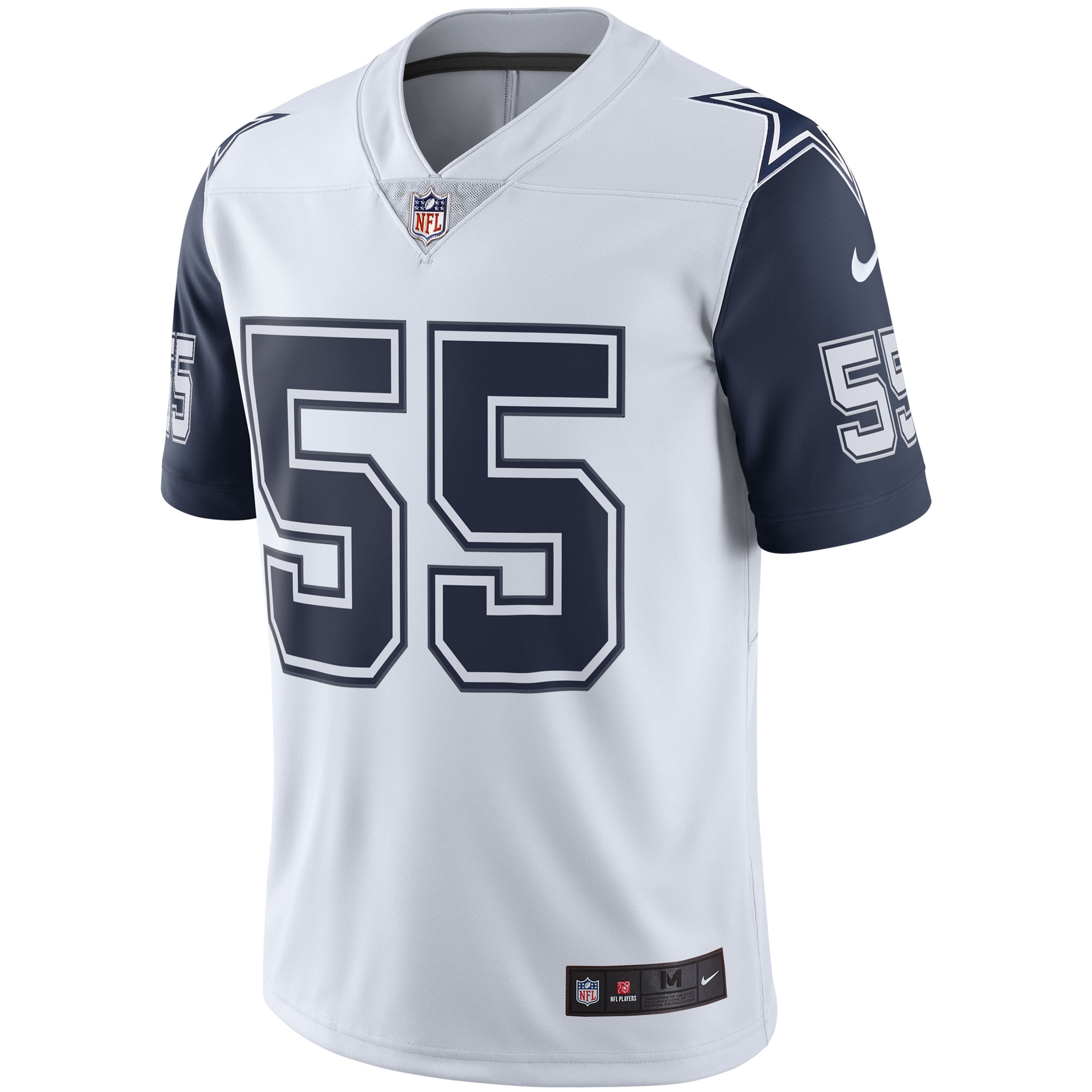 Men's Dallas Cowboys Leighton Vander Esch White Color Rush Vapor Limited Jersey