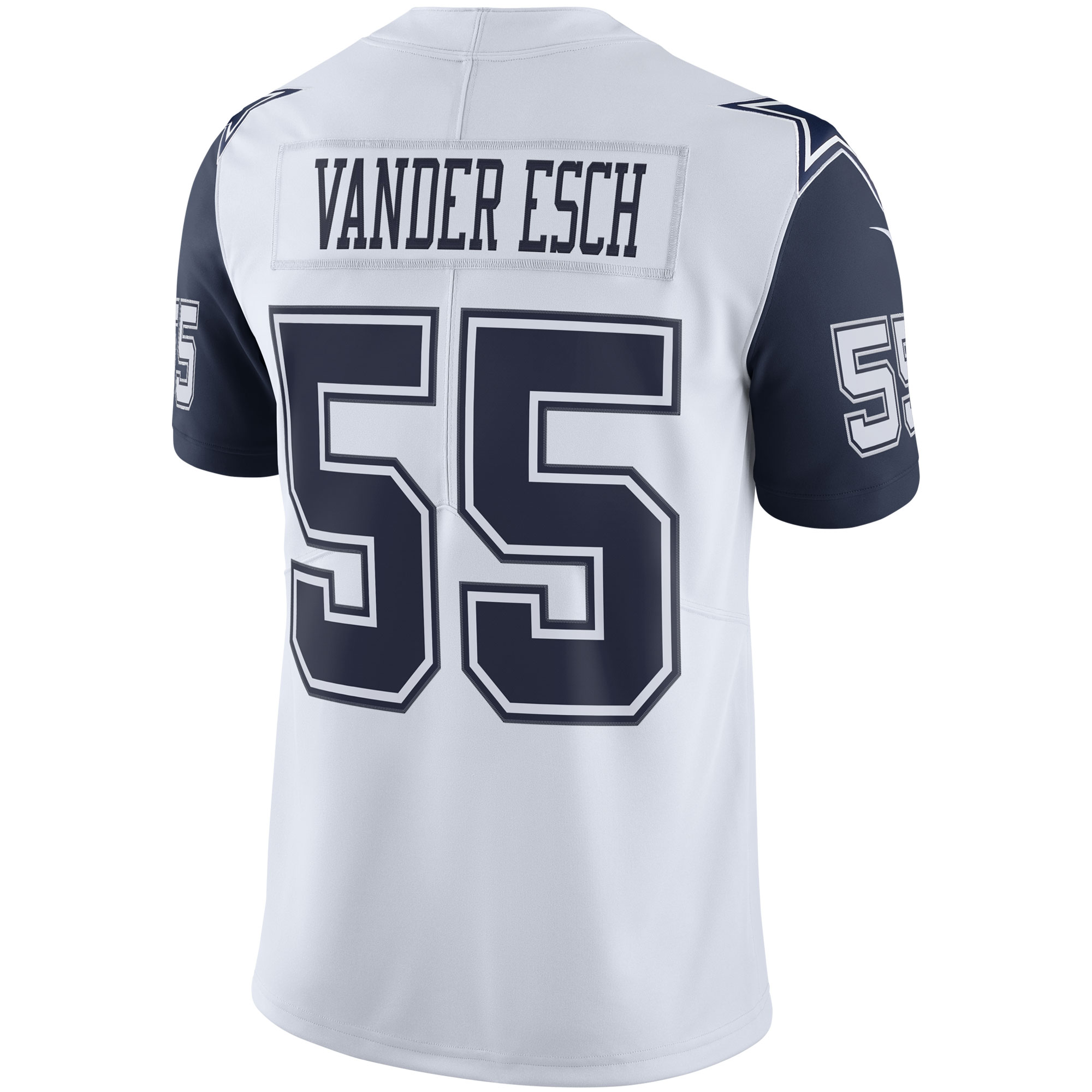 Men's Dallas Cowboys Leighton Vander Esch White Color Rush Vapor Limited Jersey