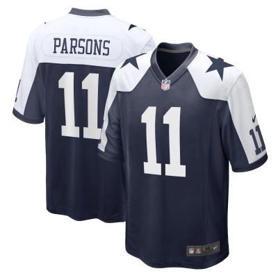Men's Dallas Cowboys Micah Parsons Navy Alternate Game Jersey 01
