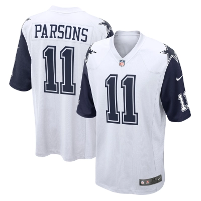 Men's Dallas Cowboys Micah Parsons White Alternate Game Jersey 01