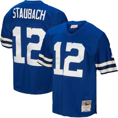 Men's Dallas Cowboys Roger Staubach Royal Legacy Replica Jersey 01