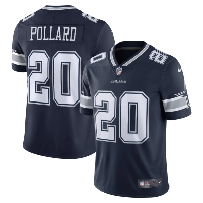 Men's Dallas Cowboys Tony Pollard Navy 2020 Vapor Limited Jersey 01