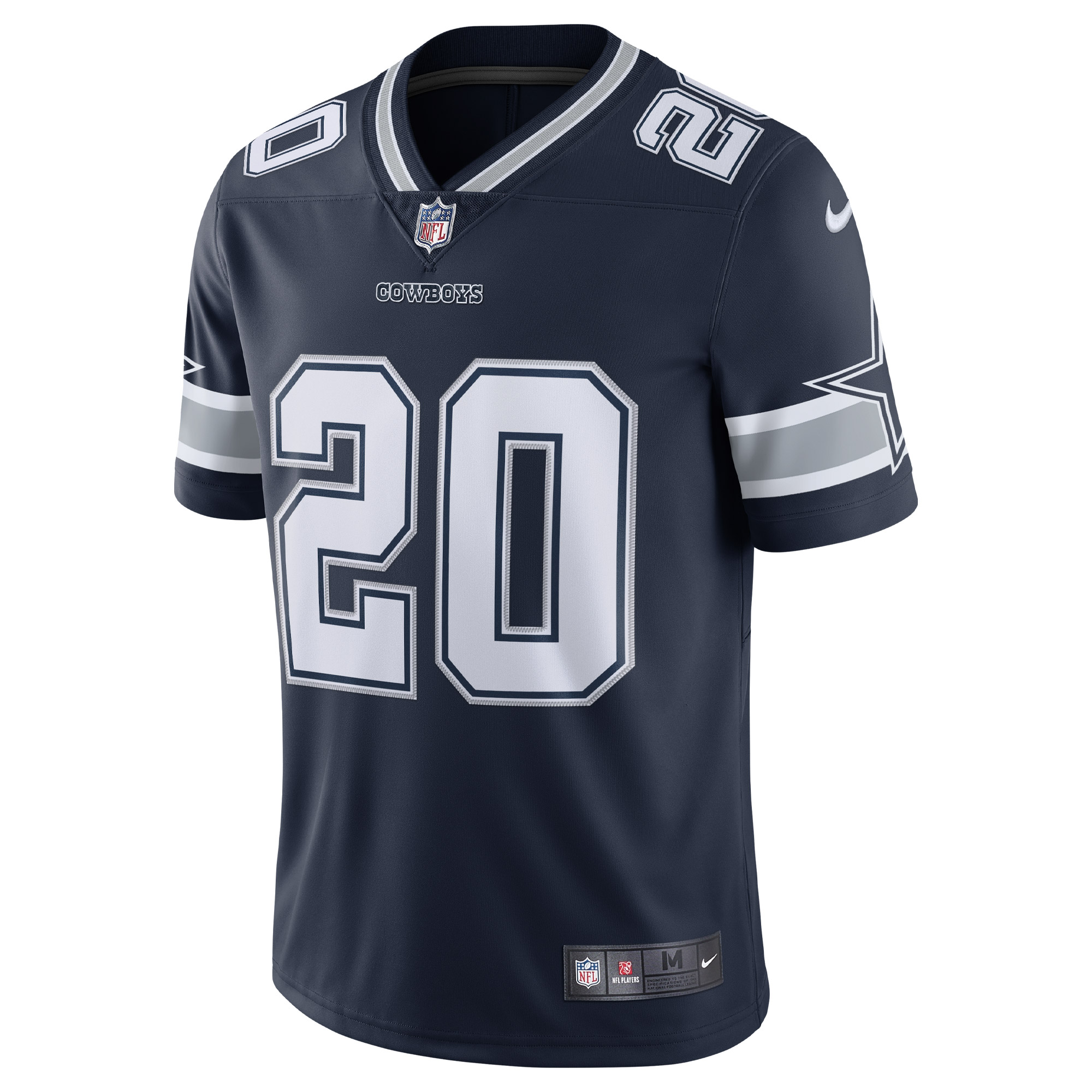Men's Dallas Cowboys Tony Pollard Navy 2020 Vapor Limited Jersey