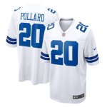Men's Dallas Cowboys Tony Pollard White Game Player Jersey