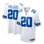 Men's Dallas Cowboys Tony Pollard White Game Player Jersey