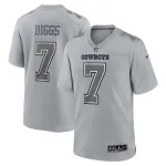 Men's Dallas Cowboys Trevon Diggs Gray Atmosphere Fashion Game Jersey
