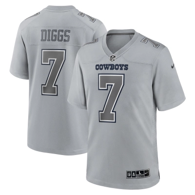 Men's Dallas Cowboys Trevon Diggs Gray Atmosphere Fashion Game Jersey 01