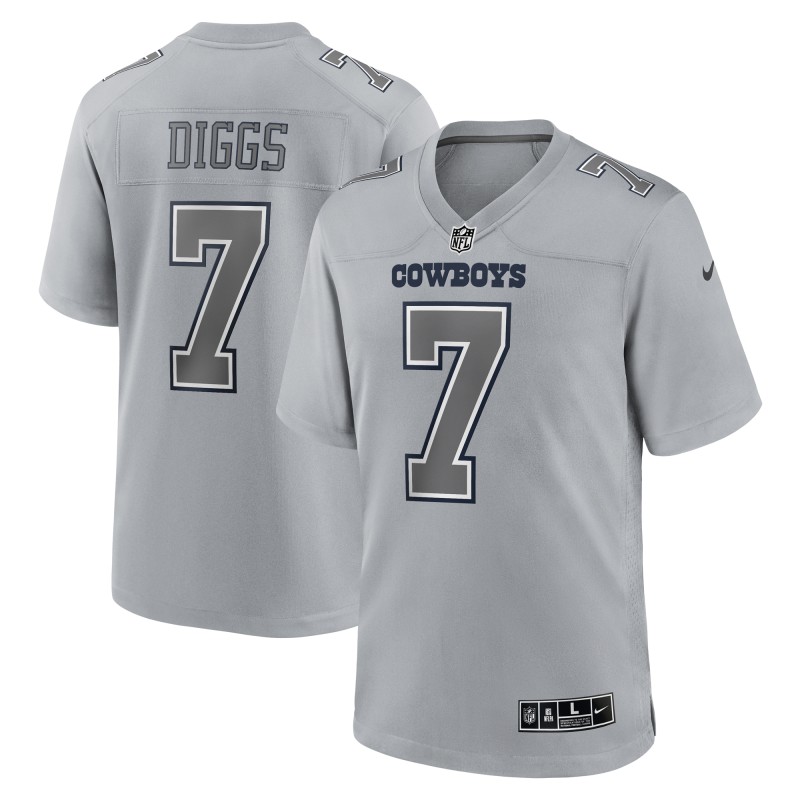 Men's Dallas Cowboys Trevon Diggs Gray Atmosphere Fashion Game Jersey