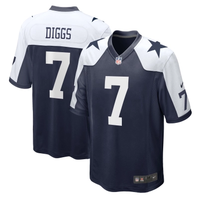 Men's Dallas Cowboys Trevon Diggs Navy Alternate Game Jersey 01