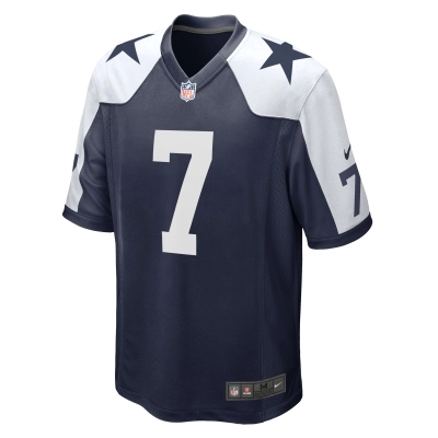 Men's Dallas Cowboys Trevon Diggs Navy Alternate Game Jersey 02