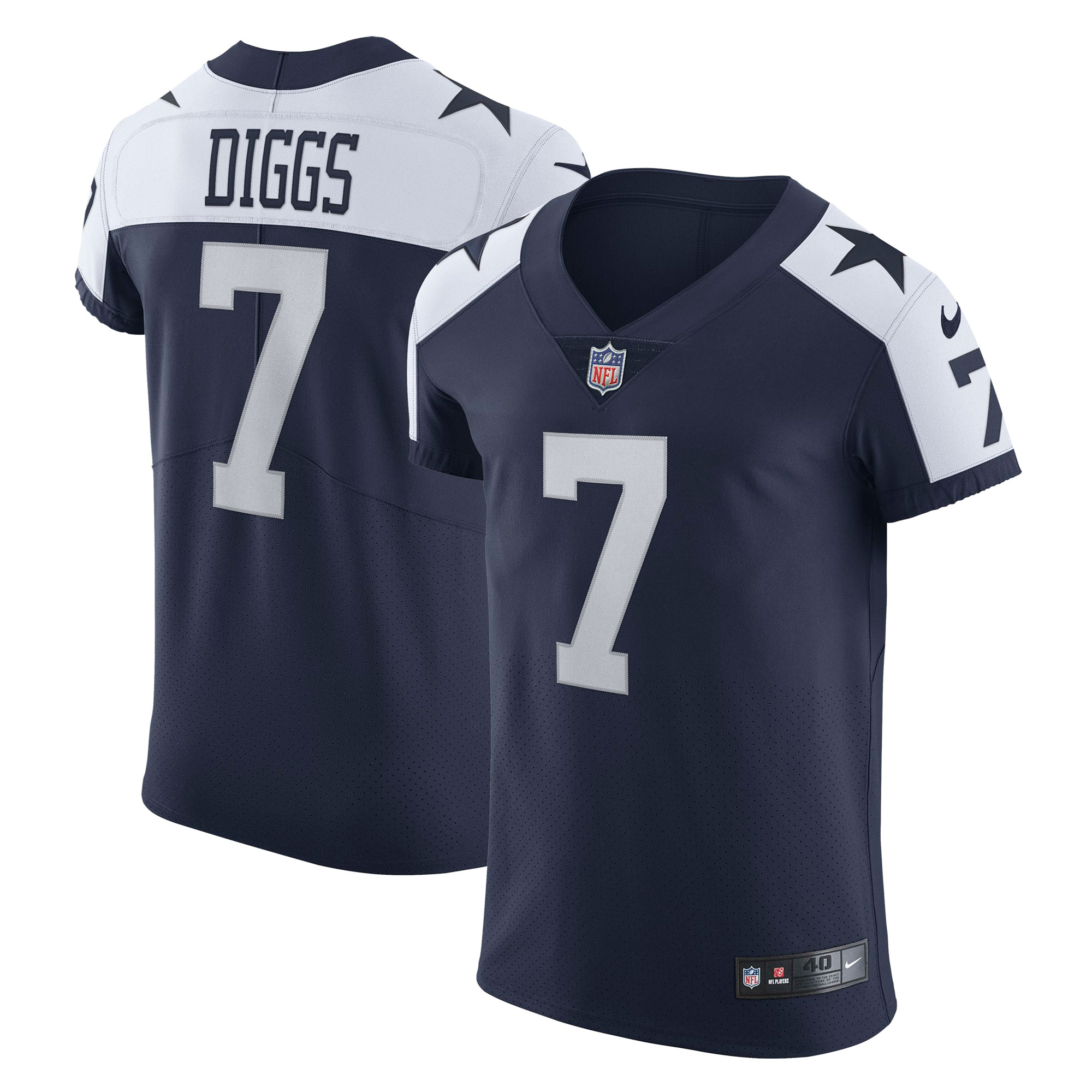 Men's Dallas Cowboys Trevon Diggs Navy Alternate Vapor Elite Jersey