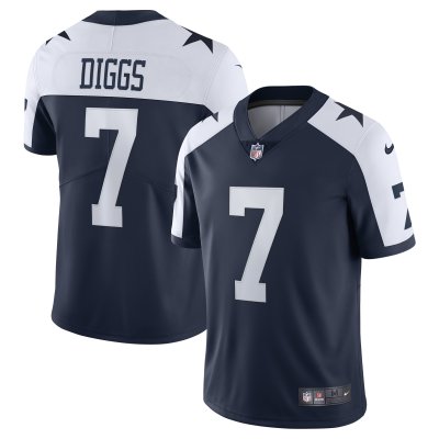 Men's Dallas Cowboys Trevon Diggs Navy Alternate Vapor Limited Jersey 01